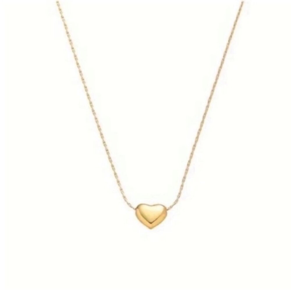New! Madewell Gold Heart Pendant Necklace NWOT